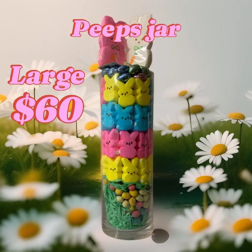 Large Peeps Candy Jar Large Peeps Candy Jar