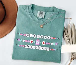 Medical Assistant Shirt, Comfort Colors Medical Assistant T Shirt, Friendship Bracelet MA Gifts, Nurse Shirt, Doctors Office Employee Gifts