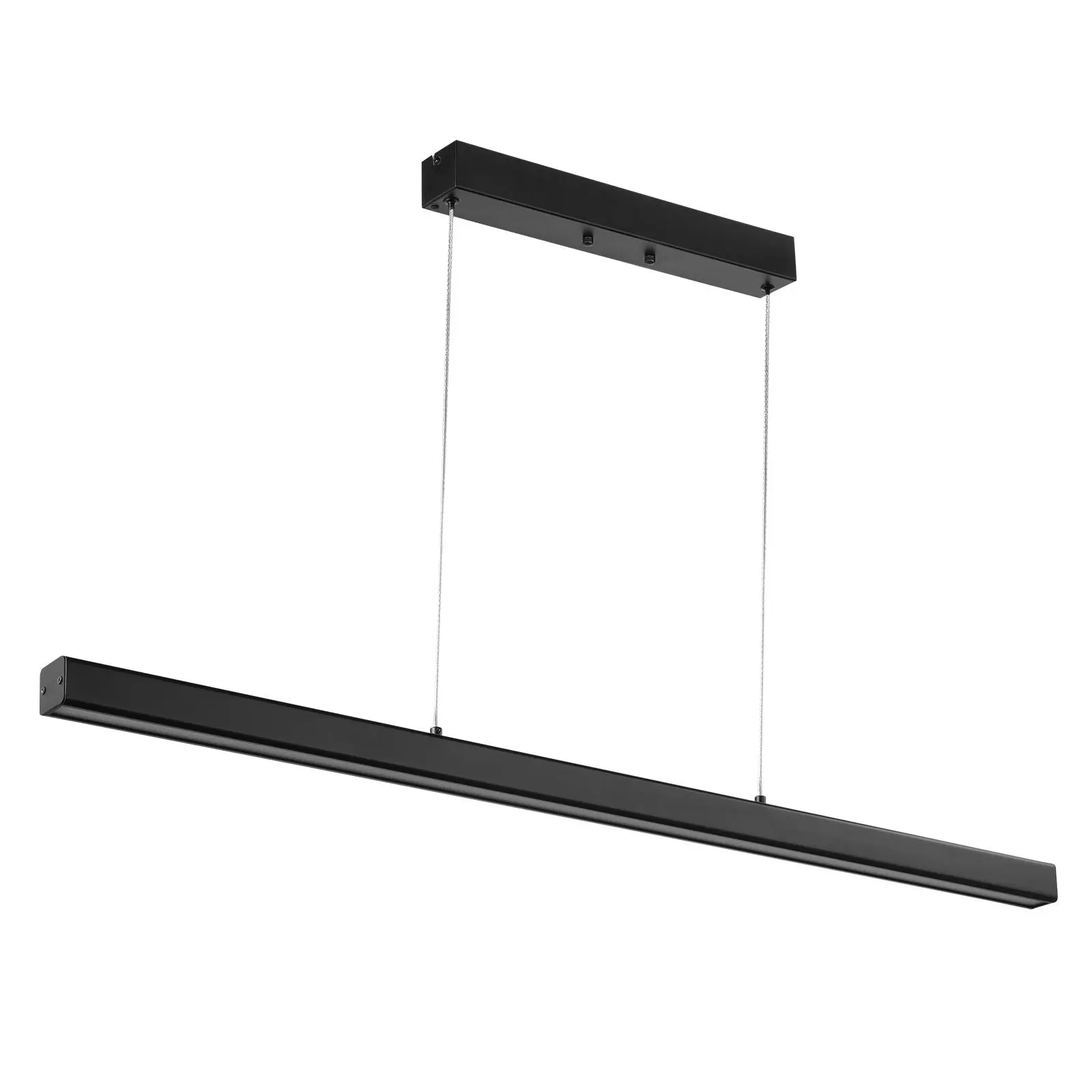 【Summerfinds】VEVOR Dimmable Linear Pendant Light,  , 20W, 47 in LED Linear Light Fixture Chandelier with Acrylic Lampshade 3000K / 4000K / 6500K Color Temperature Adjustable Height, for Dining Room Kitchen Island