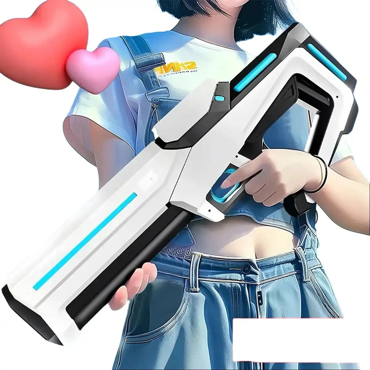 Electric Water Guns For Adults Powerful Squirt Automatic Water Suction Water Blasters Summer Outdoor Beach Toy For Boys Kid Gift
