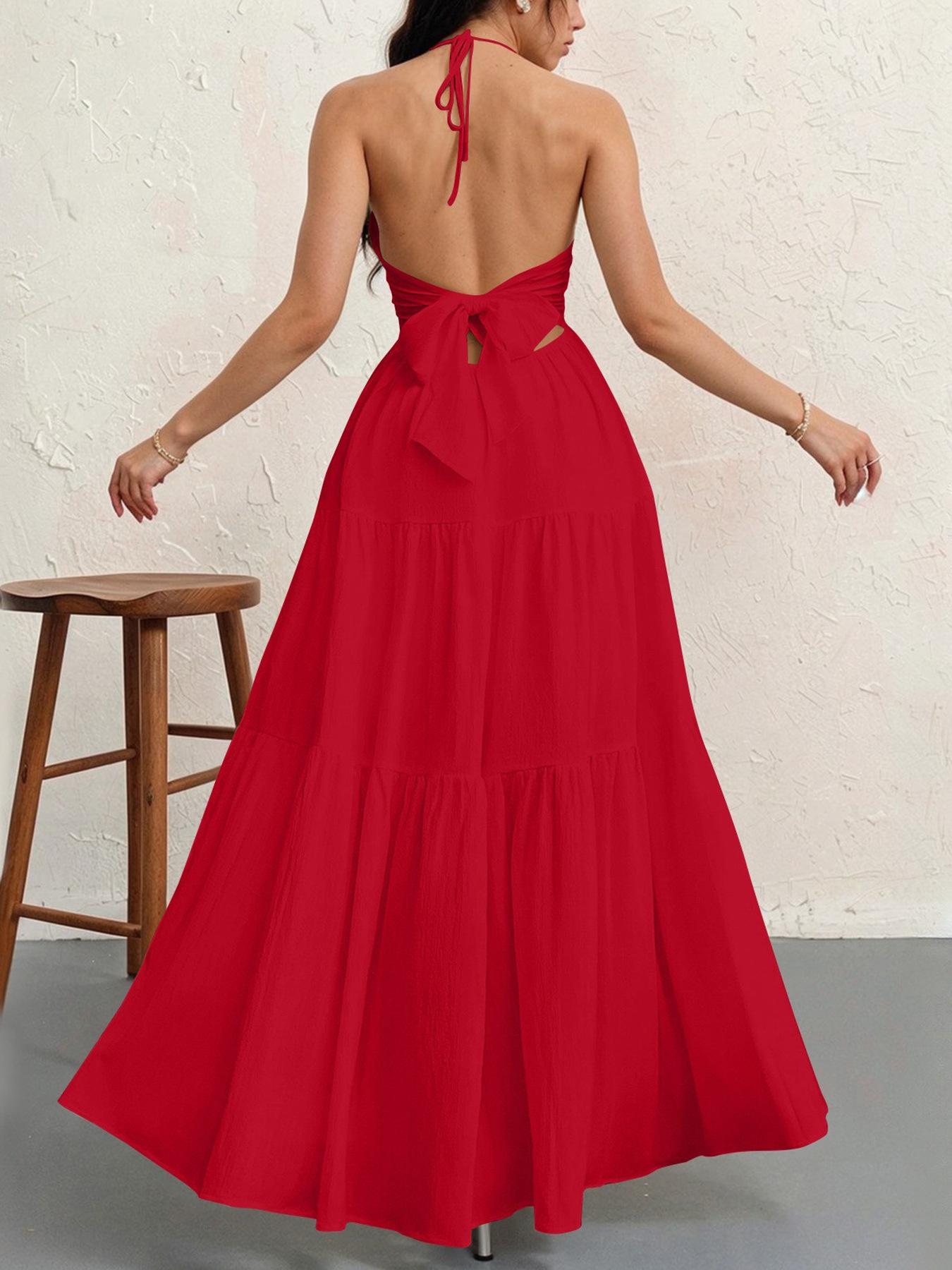 Women's Plain Dress, Summer Clothes Women, Casual Basic Loose Fit Sleeveless Dress for Beach Holiday Vacation, Ladies Summer Clothes, Women's Clothing, Dresses for Party, Minimalist A Line Dress