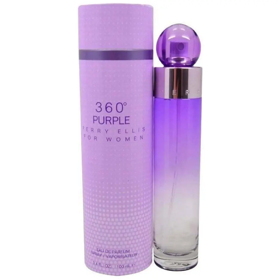 Perry Ellis 360 Purple Eau de Parfum, an Elegant Fragrance for Women with Purple Orchid, Berry Musks & Oak Moss Notes, 3.4 fl oz Spray, Floral Scents Perfume, Signature Scent, Musk Oak Moss, Floral Fruity Fragrance, Perfumes