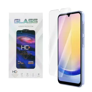 Screen Protector for Samsung Galaxy A25 5G, 1-Pack Clear 9H Tempered Glass Film Cover Sensor Protection Case Friendly for 6.5 inch(Screen Protector + Installation Kit)