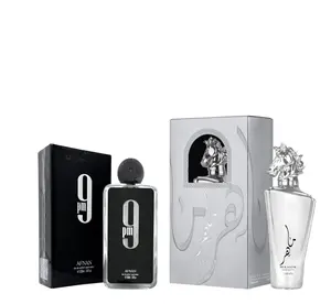 Oudlash Bundle | Afnan 9 PM + Lattafa Maahir Silver | Mens Fragrance | 100ML | Eau De Parfum | Lime, Mint, Grapefruit