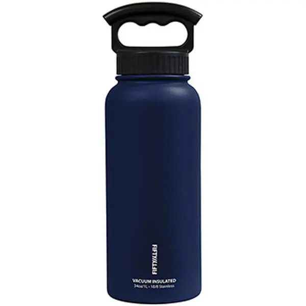 Fifty-Fifty 592076 34 oz Vacuum Insulated with 3 Fing - Navy