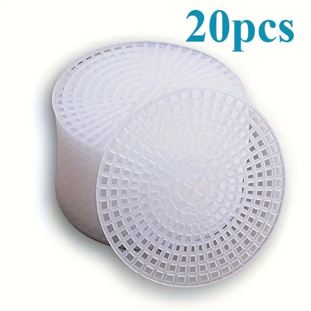 20pcs Of Craft Woven Mesh Fabric, Circular Craft Woven Mesh Fabric Embroidery Net, Yarn Craft Weaving Project, Suitable for DIY Handicraft Supplies