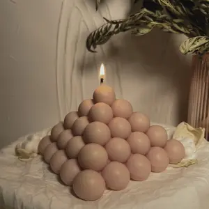 Trinity Candle - Pink or Beige color