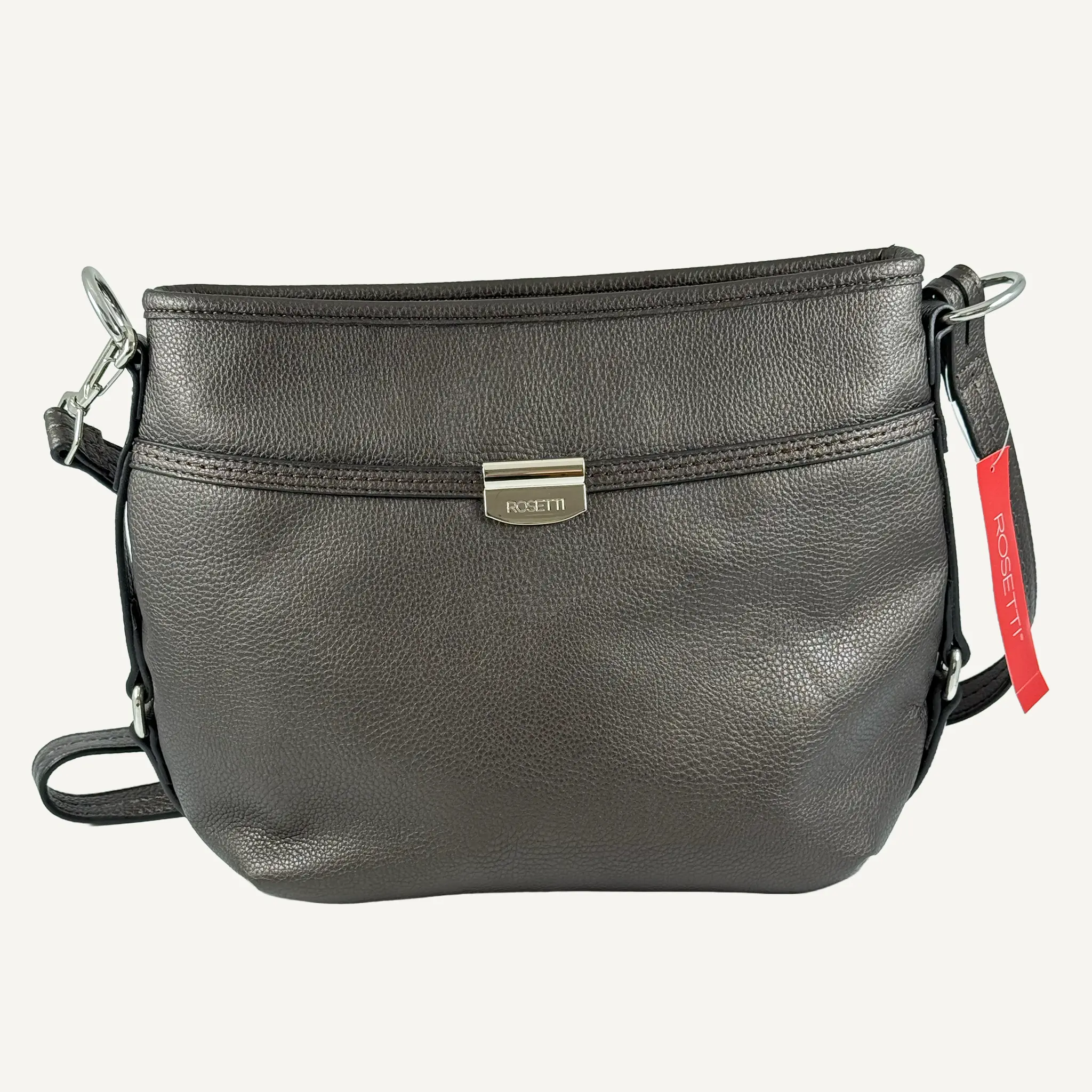 Rosetti Women's Pewter Round About Crossbody Bag, 11NUA33JC-PEW