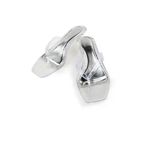 Donavana Clear Heeled Thong Sandal
