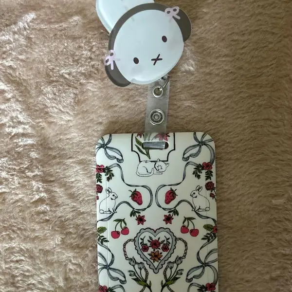 Miffy Bunny Rabbit Retractable ID Badge Reel - Cute ID Holder for
