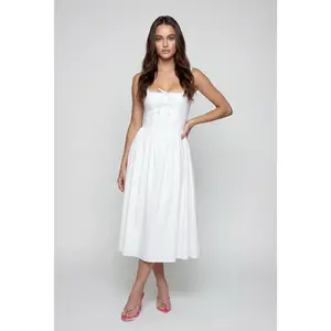 Sleeveless Corset Bodice Peasant Dress