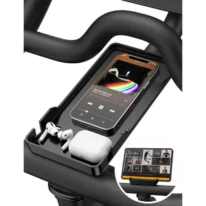 Phone Holder for Peloton Bike And Accessories, Built-in Anti-Slip Silicone mat Mount Tray, Peloton Phone Holder for iPhone, iPad - Easy Installation