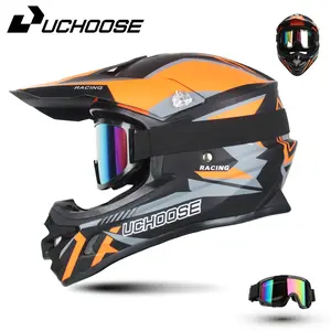 Uchoose Model 115 Motorcycle Helmet - Lightweight ABS Shell, Affordable Helmet for Trail Riding and Motocross, Under $60