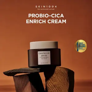 Probio-Cica Enrich Cream 1.69 fl oz. (50ml) - Anti-Aging Moisturizer with Fermented Centella Asiatica & Macadamia Seed Oil for Smooth, Youthful Skin