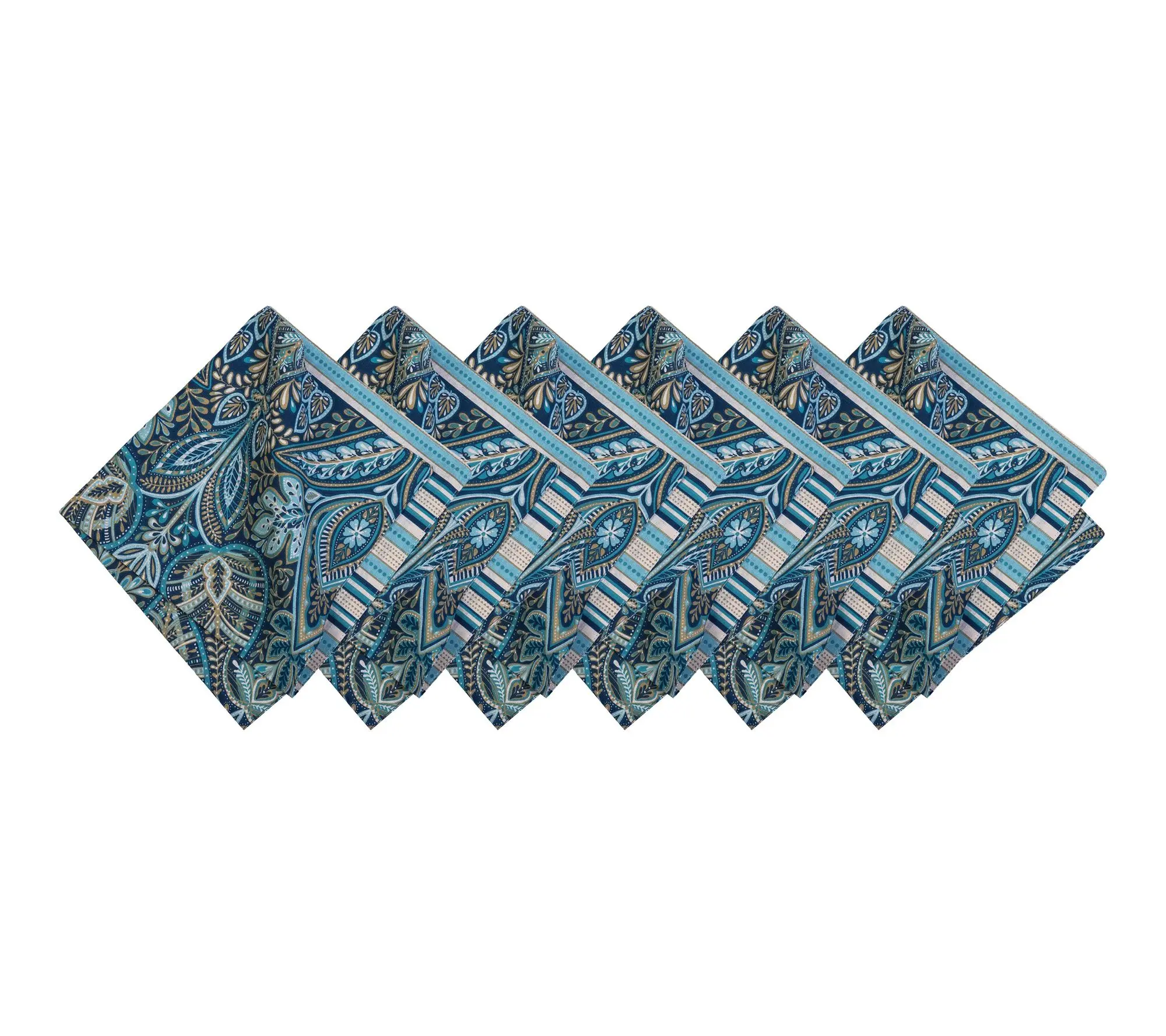 Bailey Blue Napkins Set of 6 by Valerie