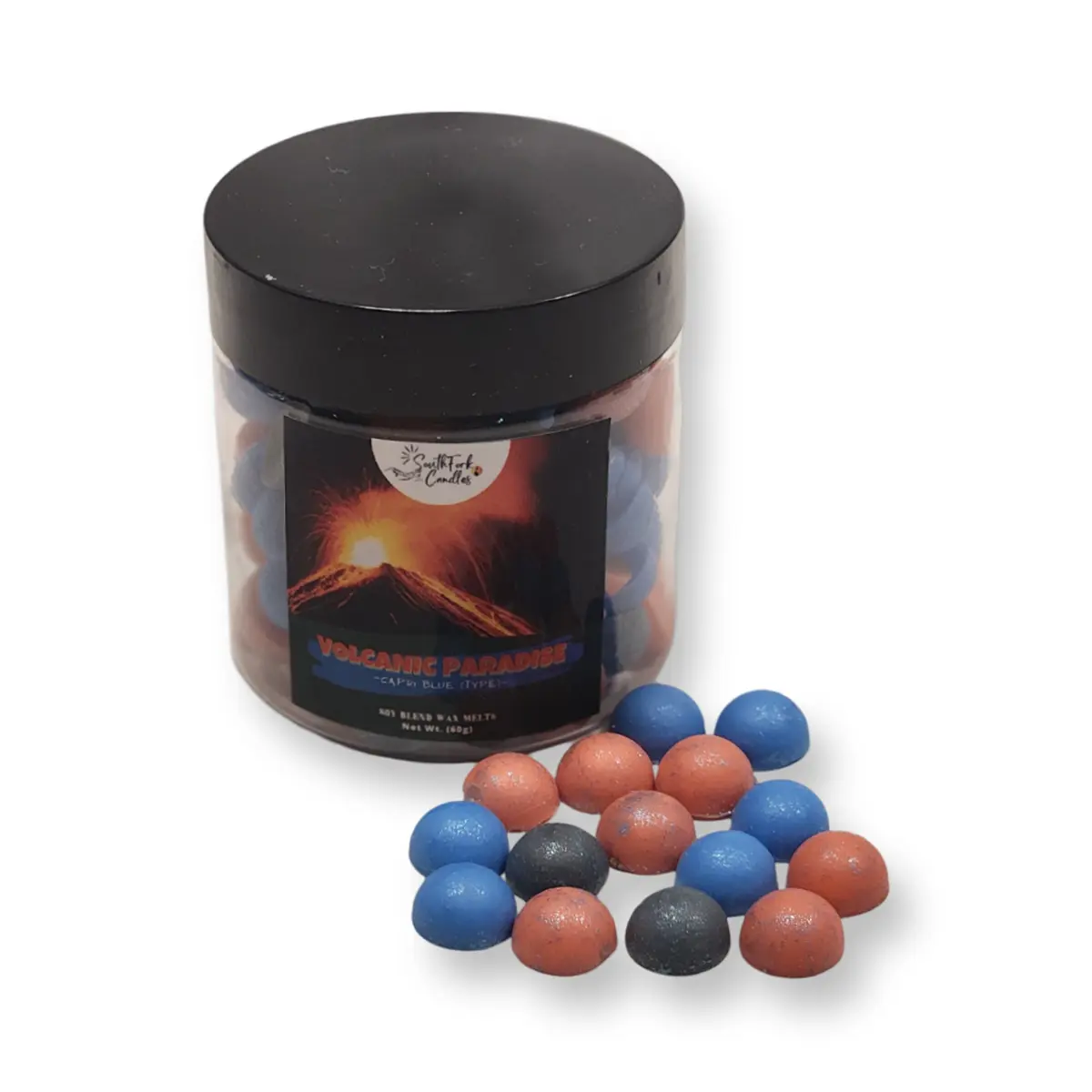 Volcanic Paradise Wax Melt in Dots Form with 60g of wax mold - Volcano (type)