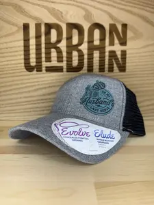 Husband's Last Nerve Custom Leatherette Patch Evolve Ponytail Hat hats for her knit beanie