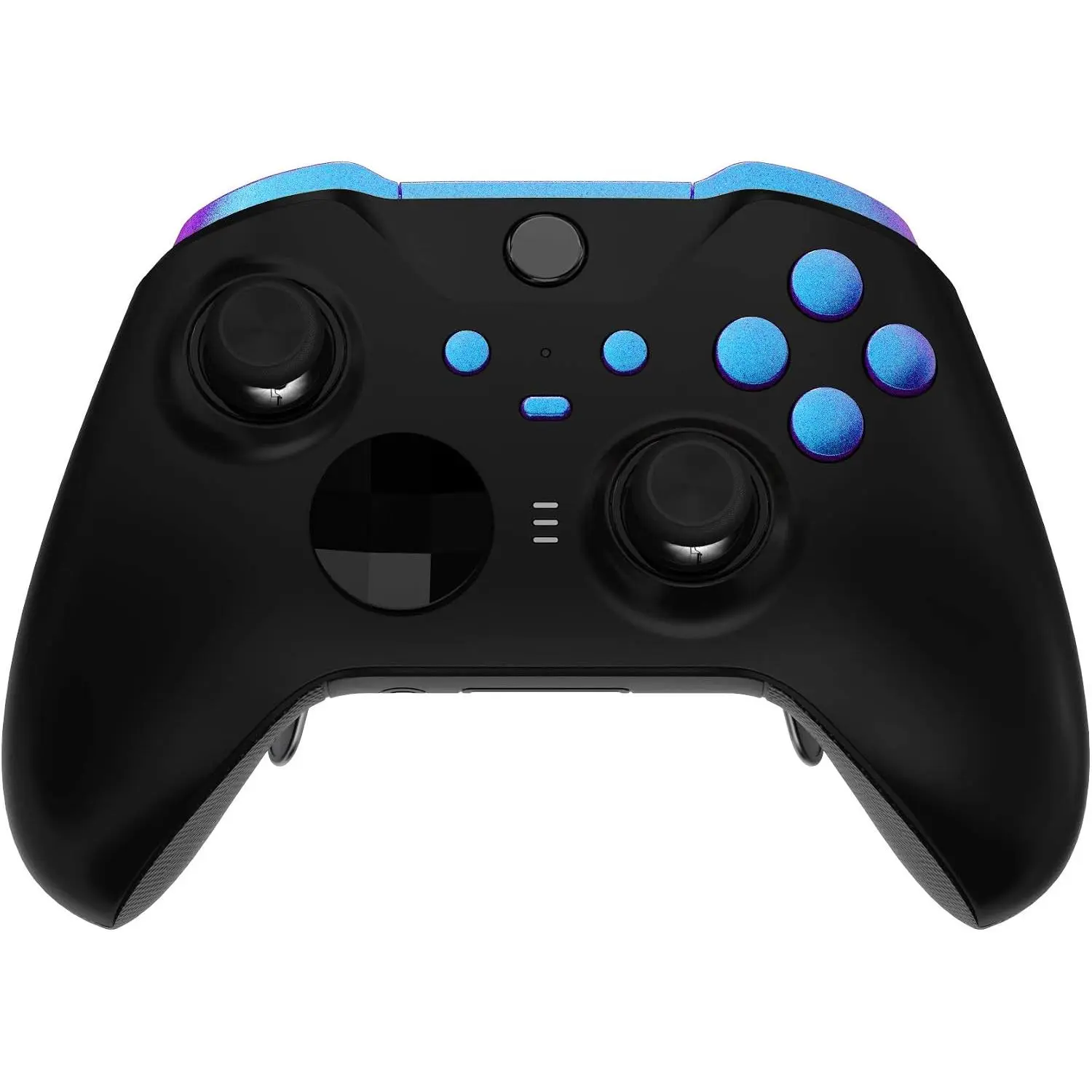 eXtremeRate Chameleon Purple Blue Replacement Buttons, LB RB LT RT Bumpers, Triggers, ABXY, Start, Back, Sync & Profile Keys for Xbox Elite Series 2 & Core Controllers