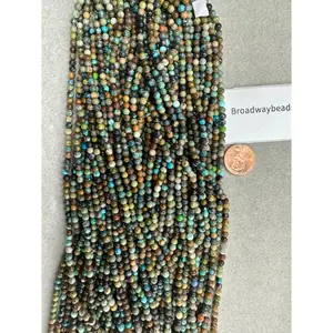 turquoise round beads 15"strand 4mm