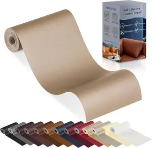 Leather Repair Patch for Furniture, " x " Self Adhesive Leather Repair Kit Vinyl Repair Tape for Car Seat Sofa Jackets Couches Chair Medium Beige