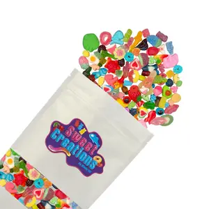 Sweet Creations Frenzy of Flavor Gummy Candy - Sweet & Sour Dual Flavor Chewy Juicy Bouncy Textures Resealable Pouch Friendly Options Bonbon Trans Fat Free