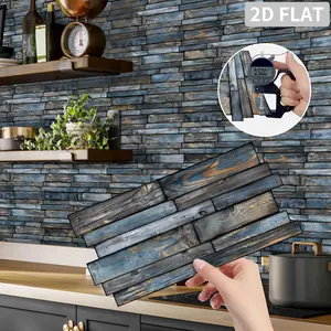 24pcs DIY Patchwork Wall Tiles, Spliceable & Removable Design, Ideal for Room Decoration, Universal Fit for Any Space