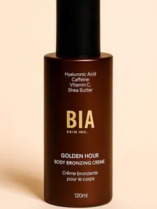 BIA Golden Hour Bronzing Creme Dark - Hydrating Formula with Caffeine for a Flawless Skin Finish