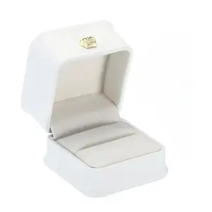 1pcs Ring Box, Couple Proposal PU Leather Ring Boxes, Engagement Jewelry Gift Box, Wedding Anniversary Display Case