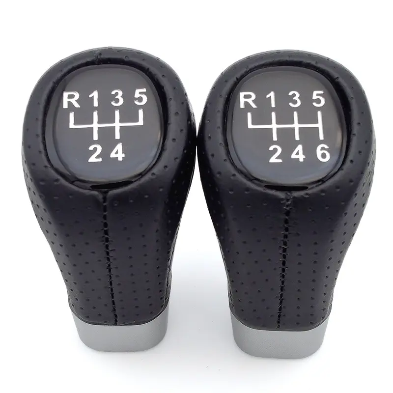 1Pcs 5/6 Speed Car Gear Shift Knob Head Leather Stick Shifter Lever HandBall For BMW M SPORT For BMW 1' 3' E81 E82 E90 E91 E92 2026 for your car decoration