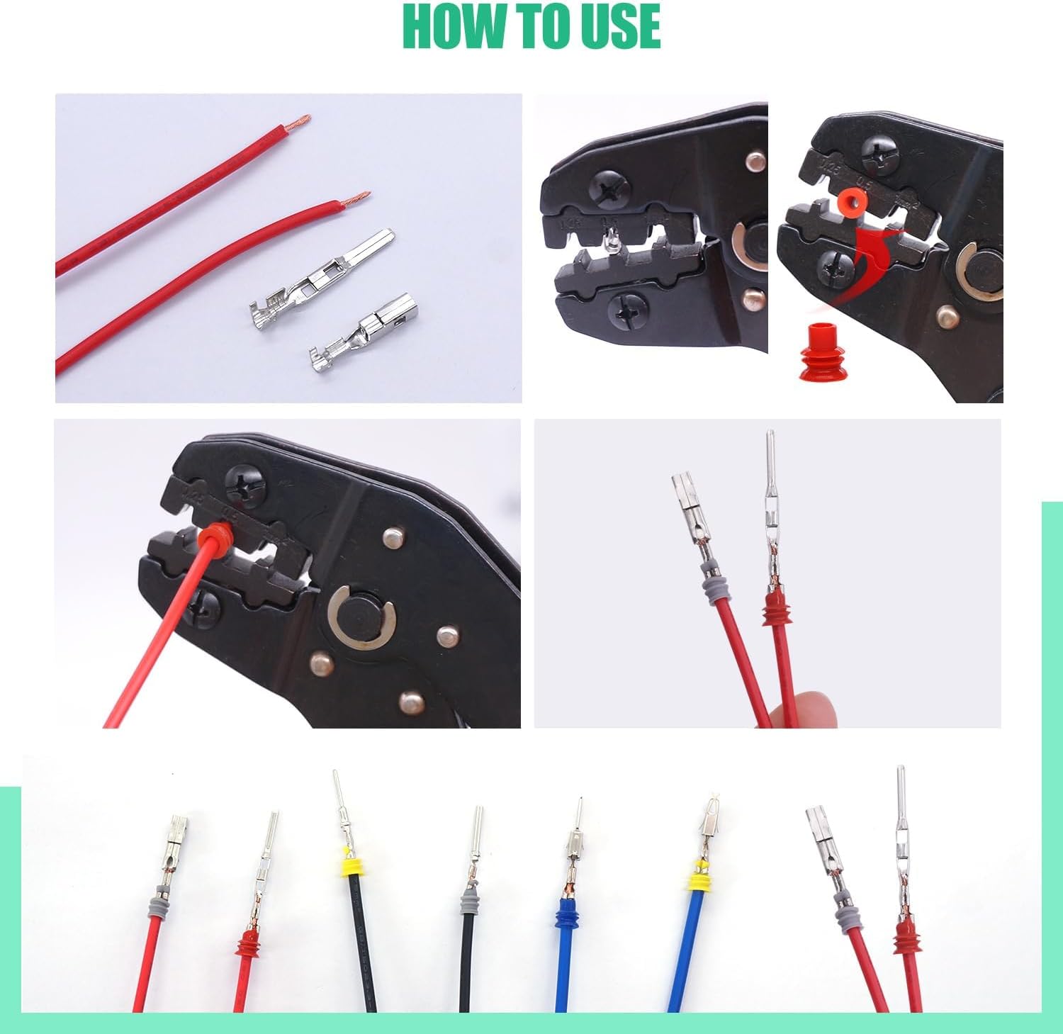 720pcs Car Electrical Wire Terminal Pins Connector Kit 21Type 1/1.5/1.8/2.2/2.8/3.5mm