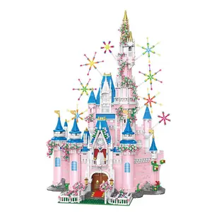 Fairytale Princess Castle Building Blocks, Small Particle Bricks, Educational Toy, Girl Gift, Student Present