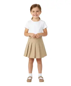 Girl's Khaki, Navy, Black, Hunter Green Uniform Skirts Scooter 4/5-16