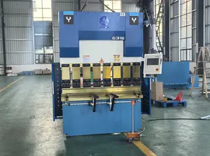 1.6 Meter Fully Automatic 63t 2 Axis Hydraulic Press Brake Sheet Metal Bending Machine with TP10S Control System