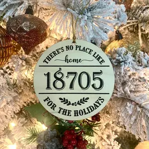Personalized Christmas Ornament | Zip Code Ornament | New Home Ornament