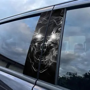 Car Skull Pattern Sticker, Self Adhesive Car Sticker, Decorative Sticker for Car Window & Wall, Universal Car Exterior Accessories, Car Decals