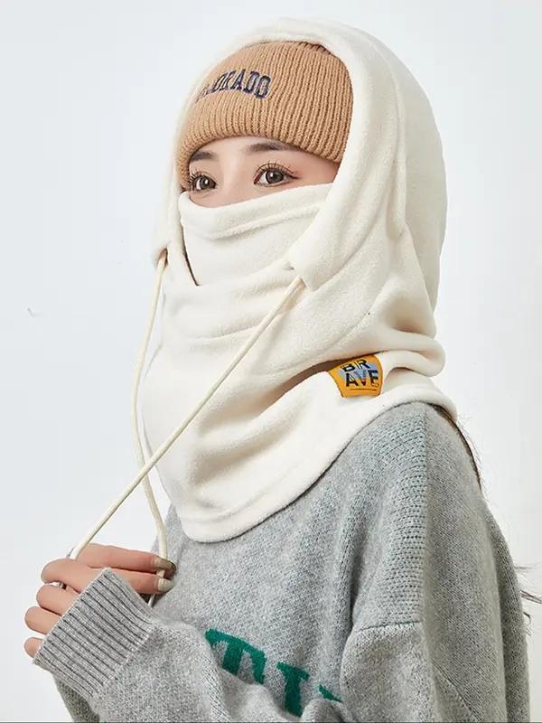 Unisex Street Trend Hooded Style Hat with Neck Gaiter, 2 in 1 Trendy Versatile Hooded Hat, 2025Trendy Balaclava Mask, All-match Accessories for Fall & Winter