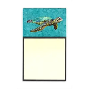 Carolines Treasures  Turtle Refiillable Sticky Note Holder or Postit Note Dispenser- 3 x 3 In.