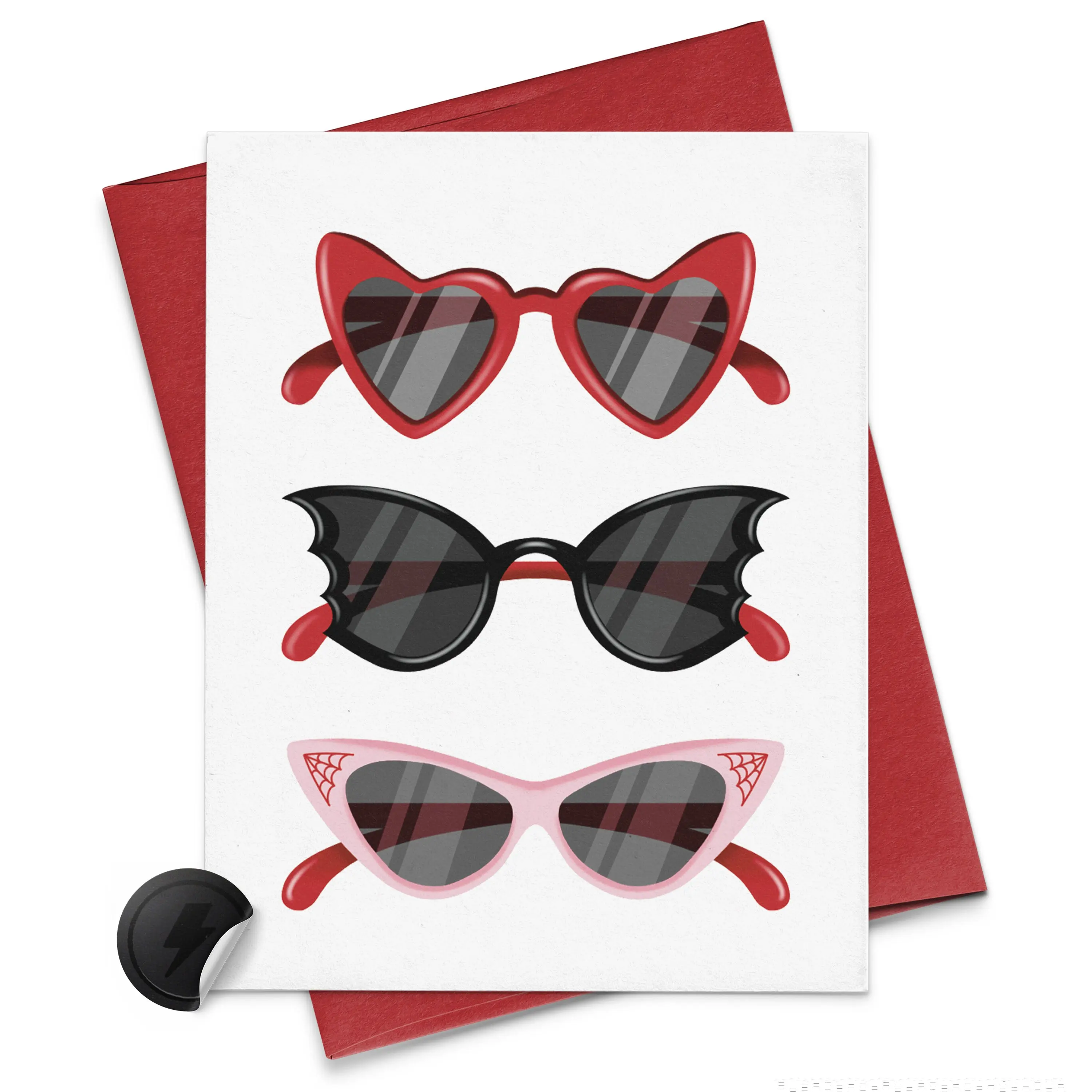 Bat Wing Love Galentine's Day Card + Love Card