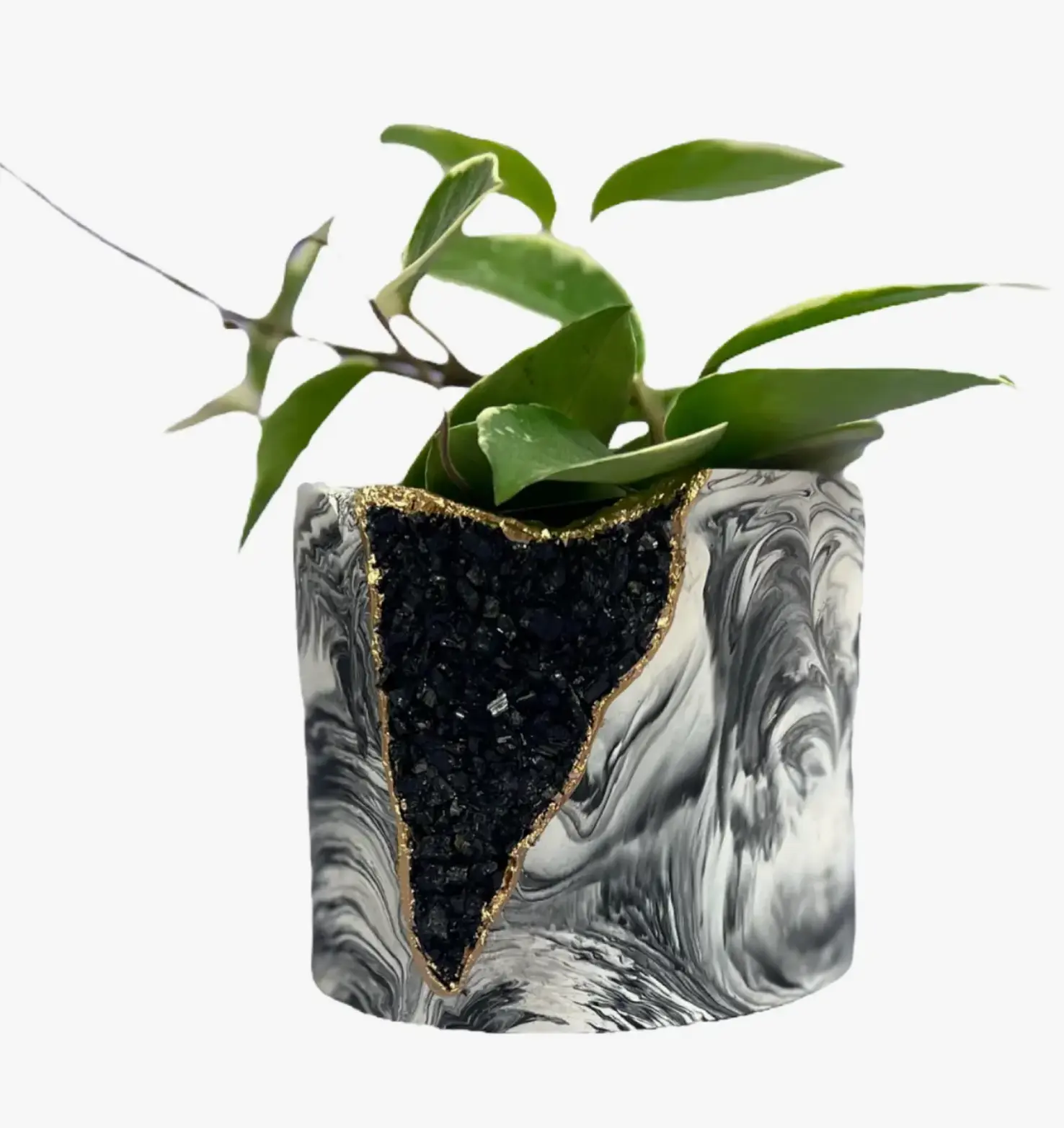 5 Inch Brinley Geode Planter for Indoor Plants