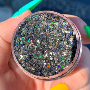 Lillith Glitter Gel by Lillith Van Buren - Slayfire Cosmetics Holographic Black Cosmetic Glitter