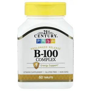 21st Century B-100 Complex, Prolonged Release, 60 Tablets