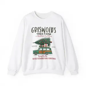 Christmas Vacation Griswold Unisex Heavy Blend Sweatshirt, Funny Holiday Sweater, Xmas Jumper, Winter Clothing, Gift for Him Her, Snowy
