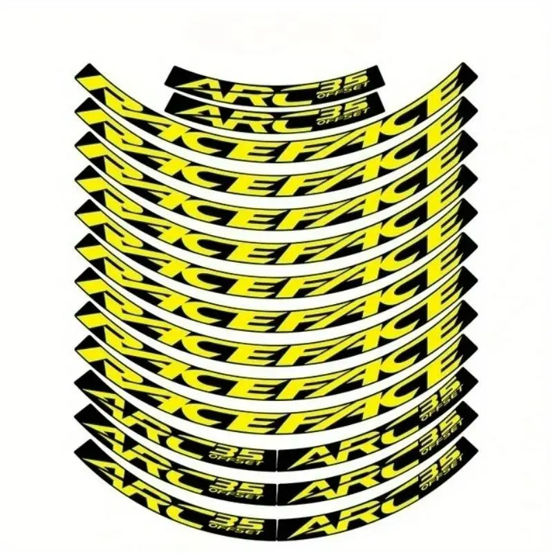 17Pcs/et, Ride Stickers and Decals for RAFA ARC35 MTB Rim Stickers, Bike Wheelset Decals, Rim Decals, Bike Accessories