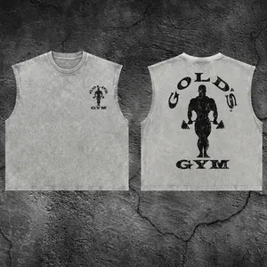 Gold's Gym Legacy Oversize Washed Tank, Gym Apparel, Workout Tank, Training Men's Top, Aesthetic Tank, Discipline, Strength, Focus