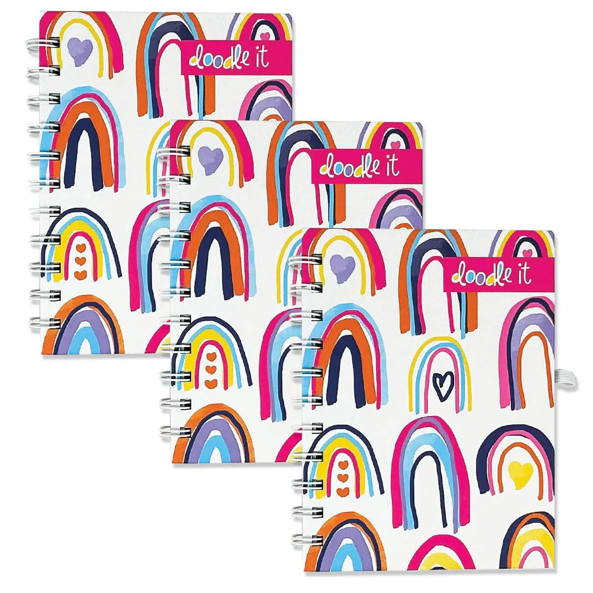 Set of 3 Pocket-Sized Kids Notebooks – Hardcover, Perfect for Doodling & Notes | Fits in Backpacks for School, Travel & More! Great for Journaling, Sketching & Creative Fun!