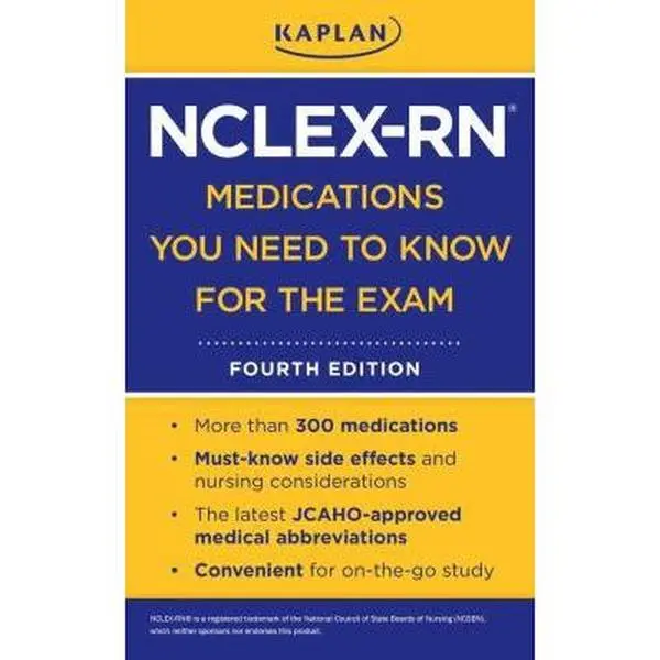 USED Book - Kaplan NCLEX-RN Medications You Need to Know for the Exam by Kaplan (Unknown) - english
