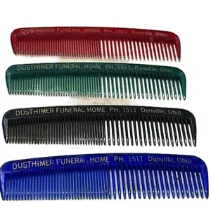 FIVE (5) Vintage Funeral Home Advertising Combs