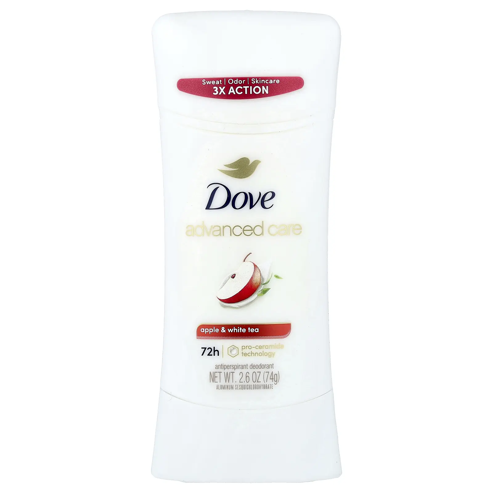 Dove Advanced Care, Antiperspirant Deodorant, Apple & White Tea, 2.6 oz (74 g) Dove Advanced Care, Antiperspirant Deodorant, Apple & White Tea, 2.6 oz (74 g)
