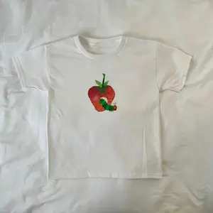 Caterpillar Eating Strawberry Tee,  kawaii streetwear