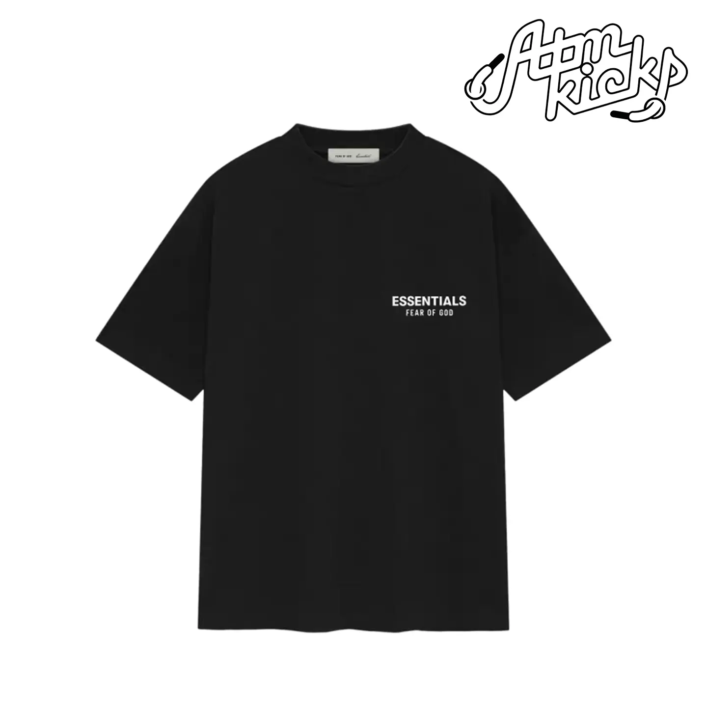 Fear of God Essentials Classic Short Sleeve Tee Jet Black Authentic Brand New Fashion Streetwear Hypebeast Limited Gift